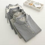 Gingham Soft Muslin Cotton Button-Down cap sleeve blouse