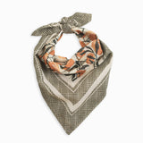 Flutterby Bandana | Orchard - Olive & Peach