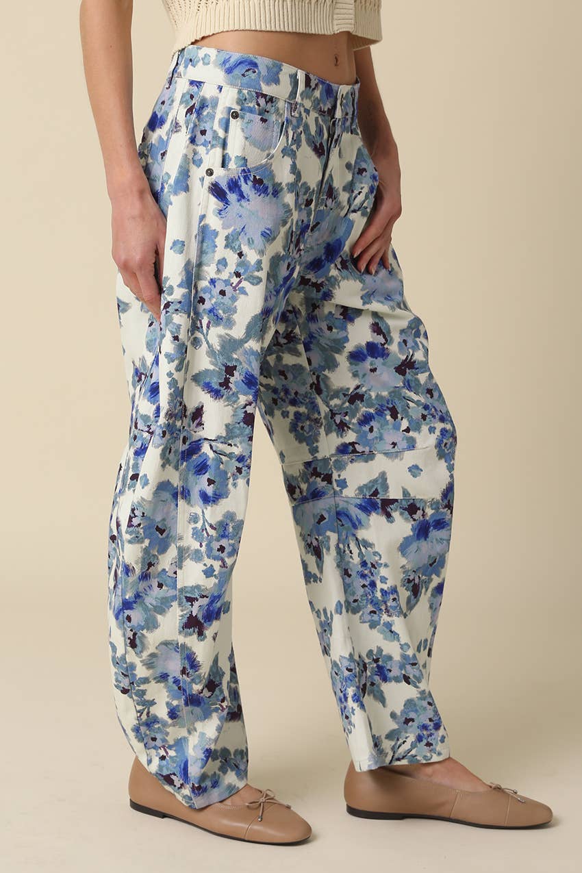 Suzy Floral Baggy Pants