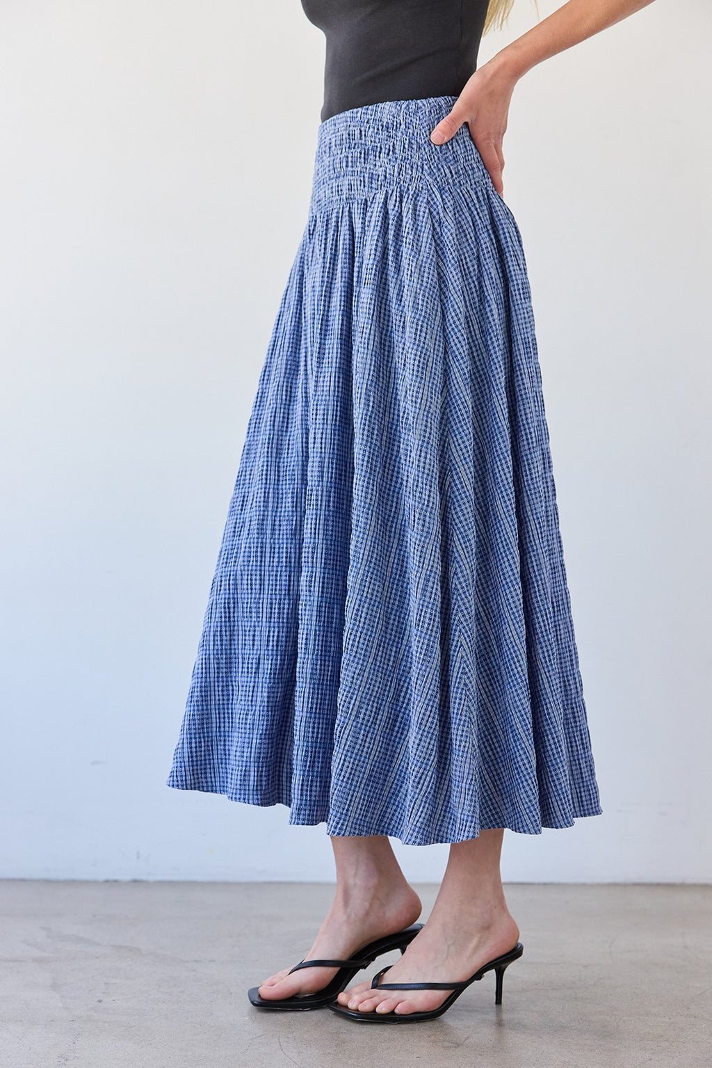 Diana Plaid Midi Skirt