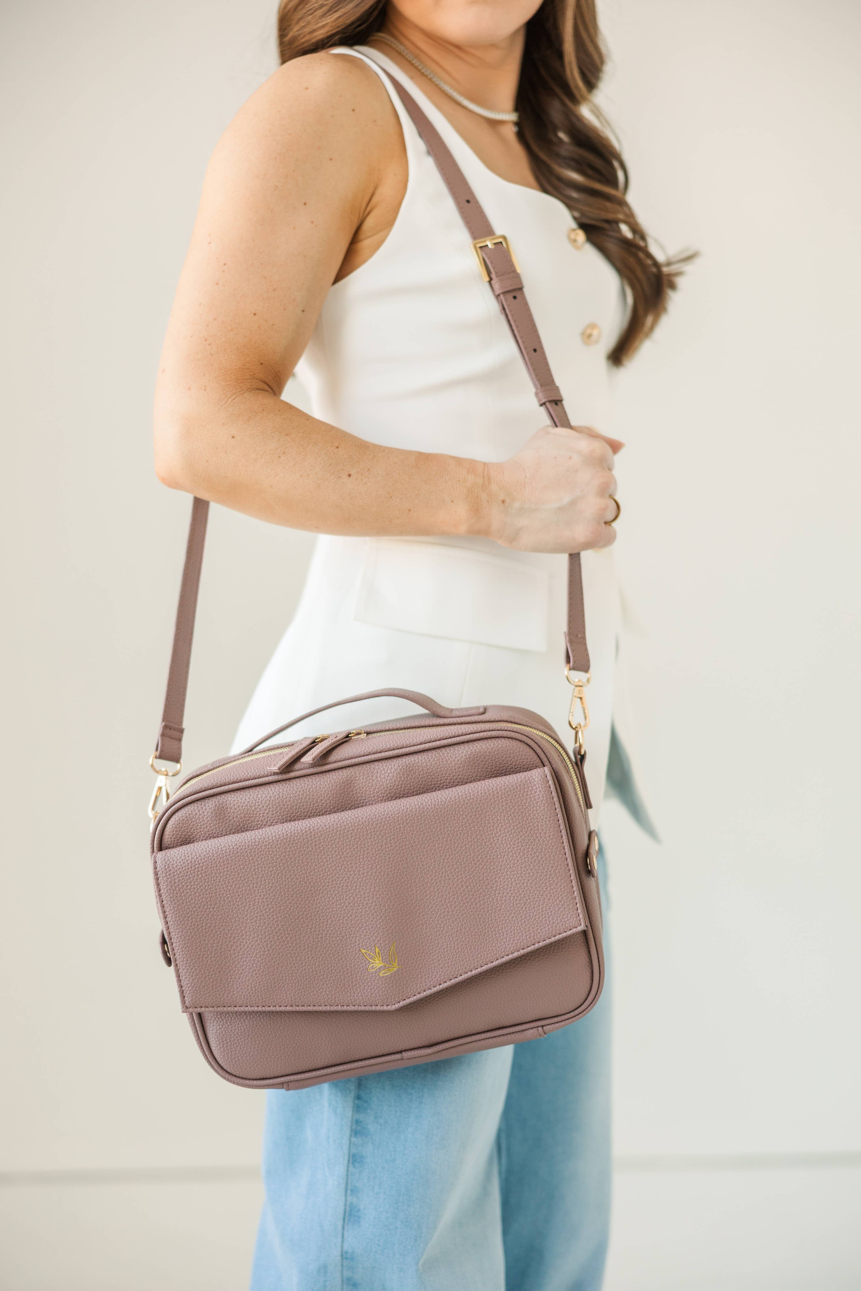 Bible Cover, Bible Bag Crossbody LAVENDER