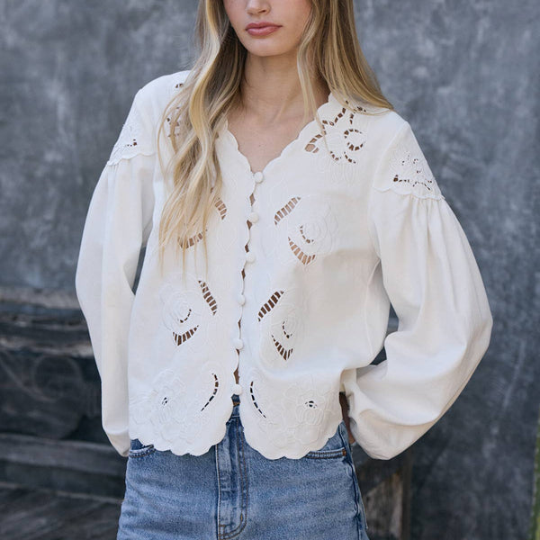 Lizzie Floral Button Blouse