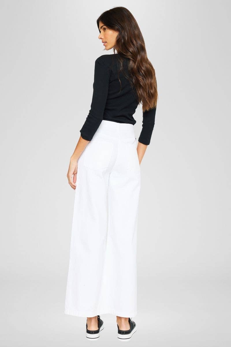 90’s Ultra High Rise Wide Leg Jeans – White