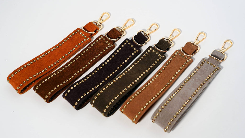 Simplistic Studded Suede Hang-Off