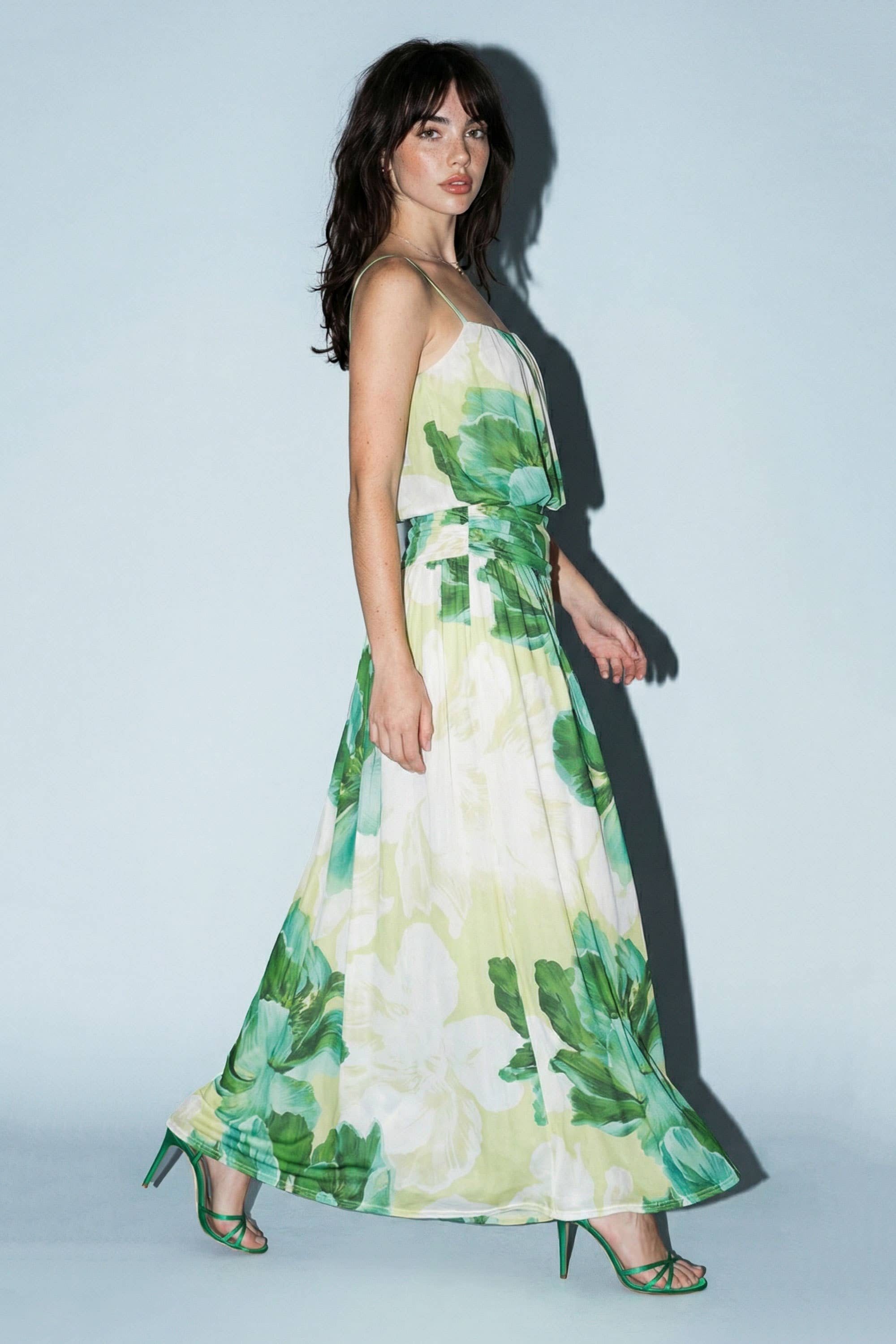 Floral Camisole Maxi Dress