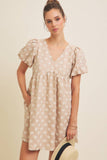 Embroidered Mini Dress