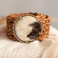 WIDE PLUTO BROWN LEATHER BELT