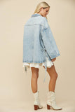 Side Tie Denim Jacket