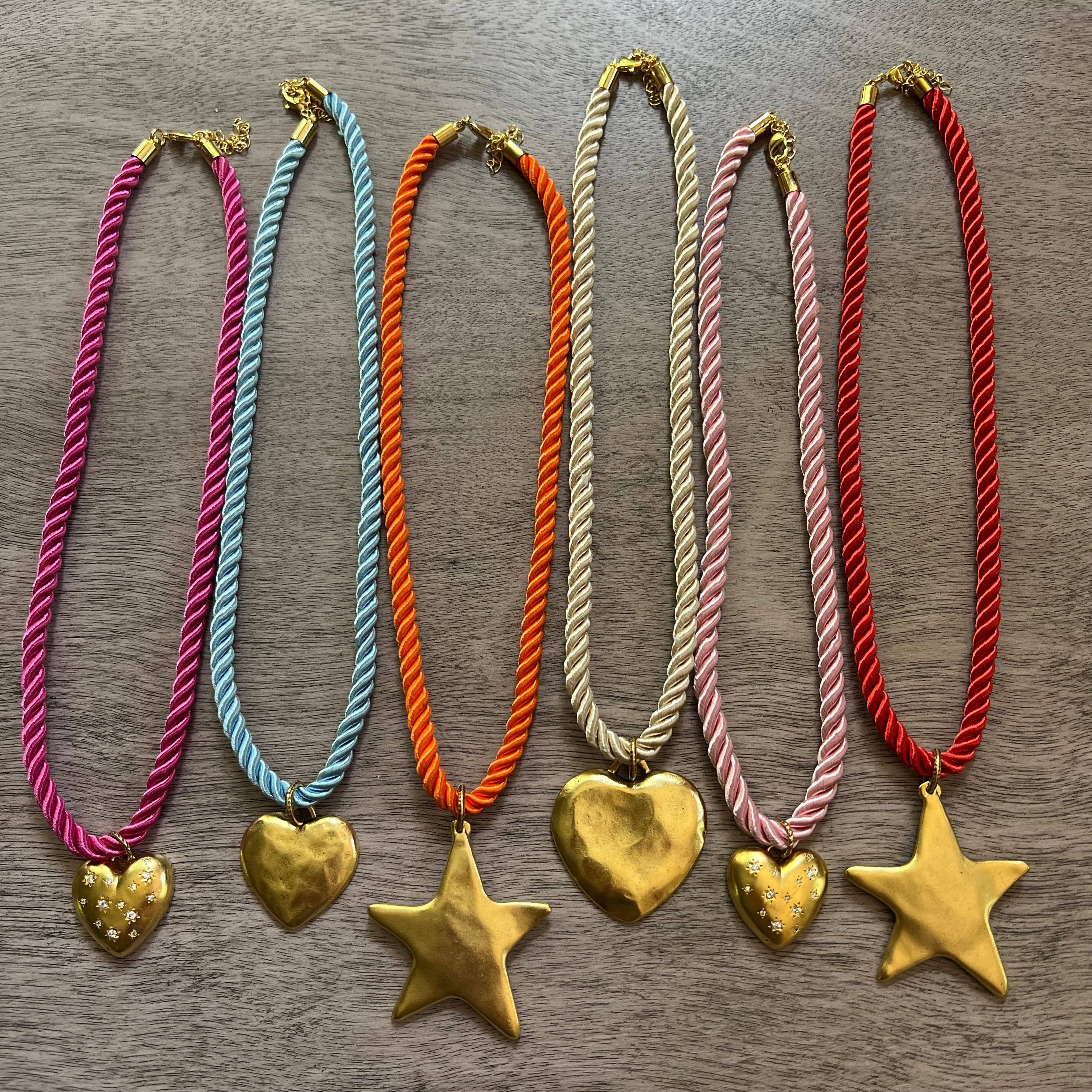 Cord Necklace with Charm