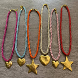 Cord Necklace with Charm