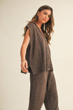 The Marlowe Speckled Knit Vest – Cocoa