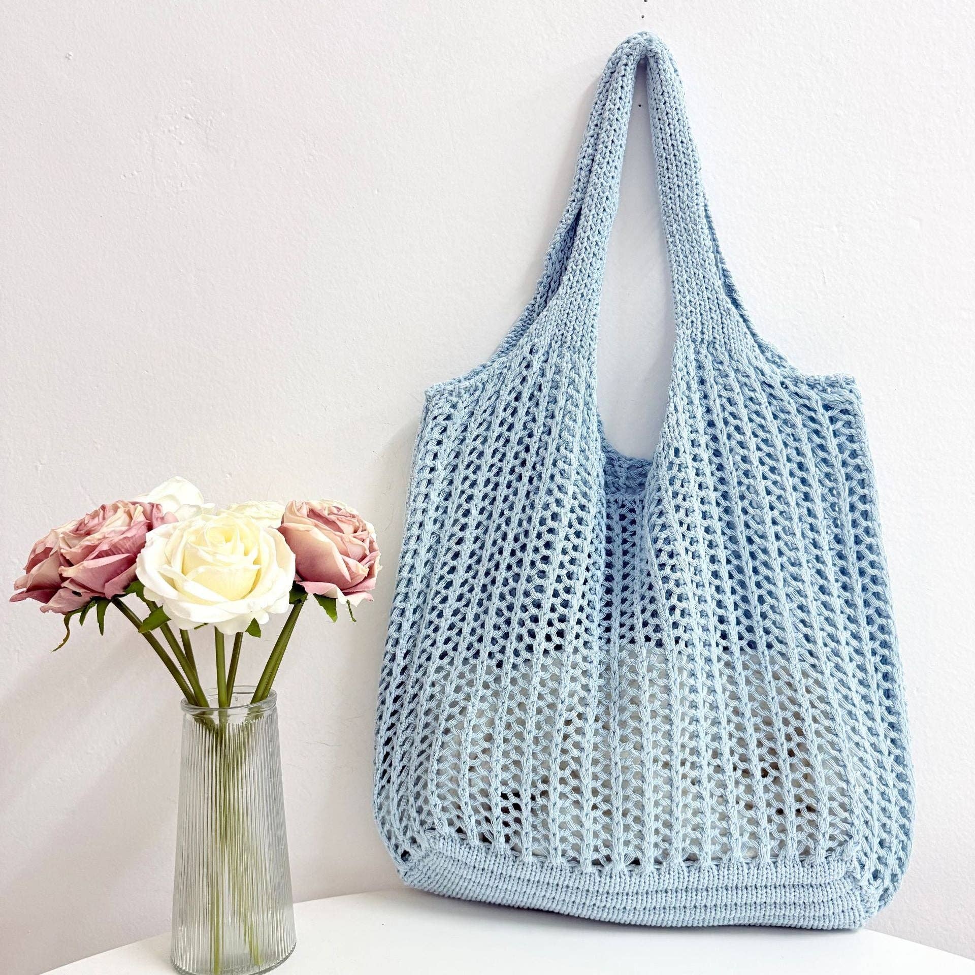 Large Crocheted Tote Bag