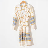 Bathrobe Turkish Cotton LightWeight Summer Hood Kimono Robe
