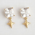 Geometric Starry Drop Earrings