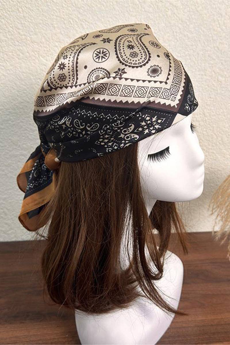Greta Patterned Headscarf