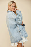 Side Tie Denim Jacket