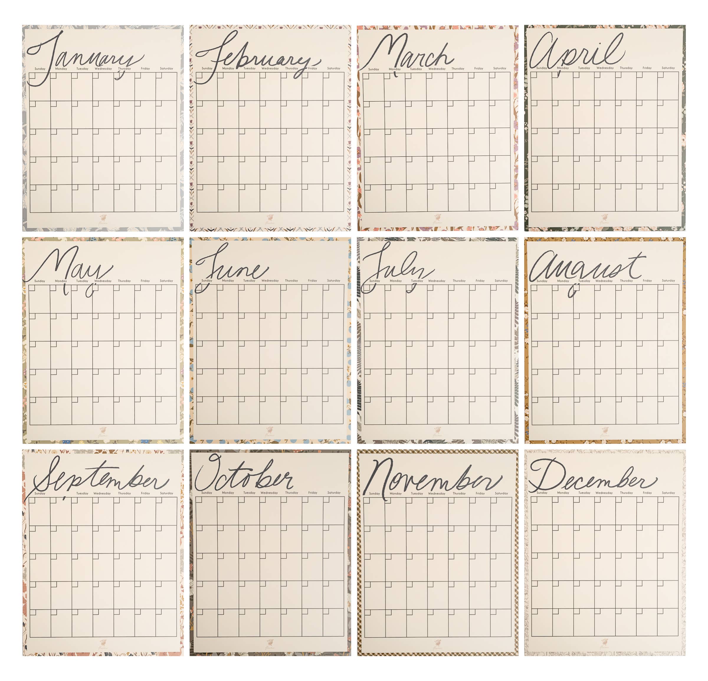 Poster Calendar (Undated)