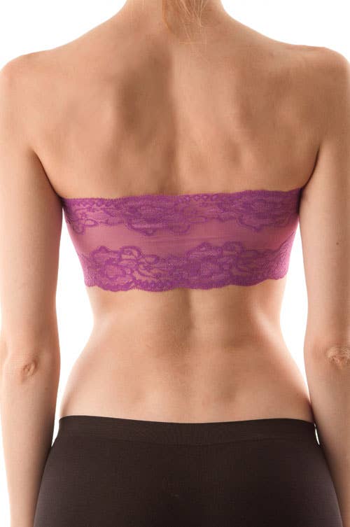 Seamless Bandeau With Lace Back