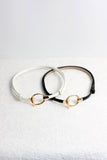 A2503SBT91678 - Minimalist Gold Buckle Faux Leather Belt