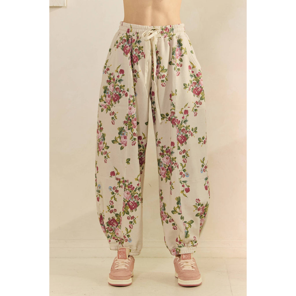 Printed French Terry Pants