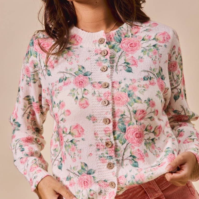 Delaney Floral Cardigan