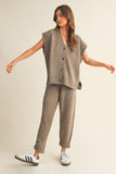 The Marlowe Speckled Knit Vest – Cocoa