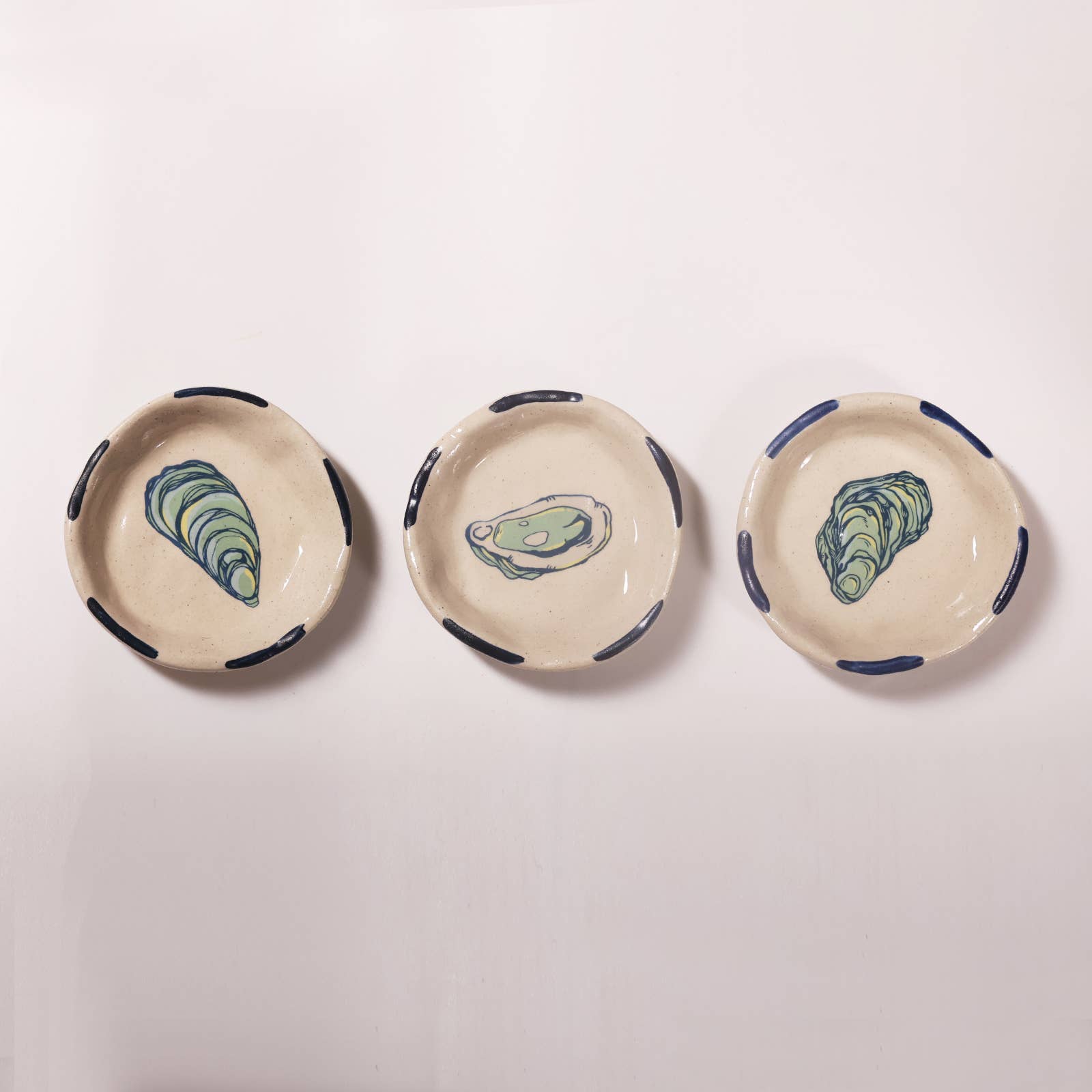 Mini Oyster Trinket Tray-Trinket Dish-Ceramic Tasting Bowl