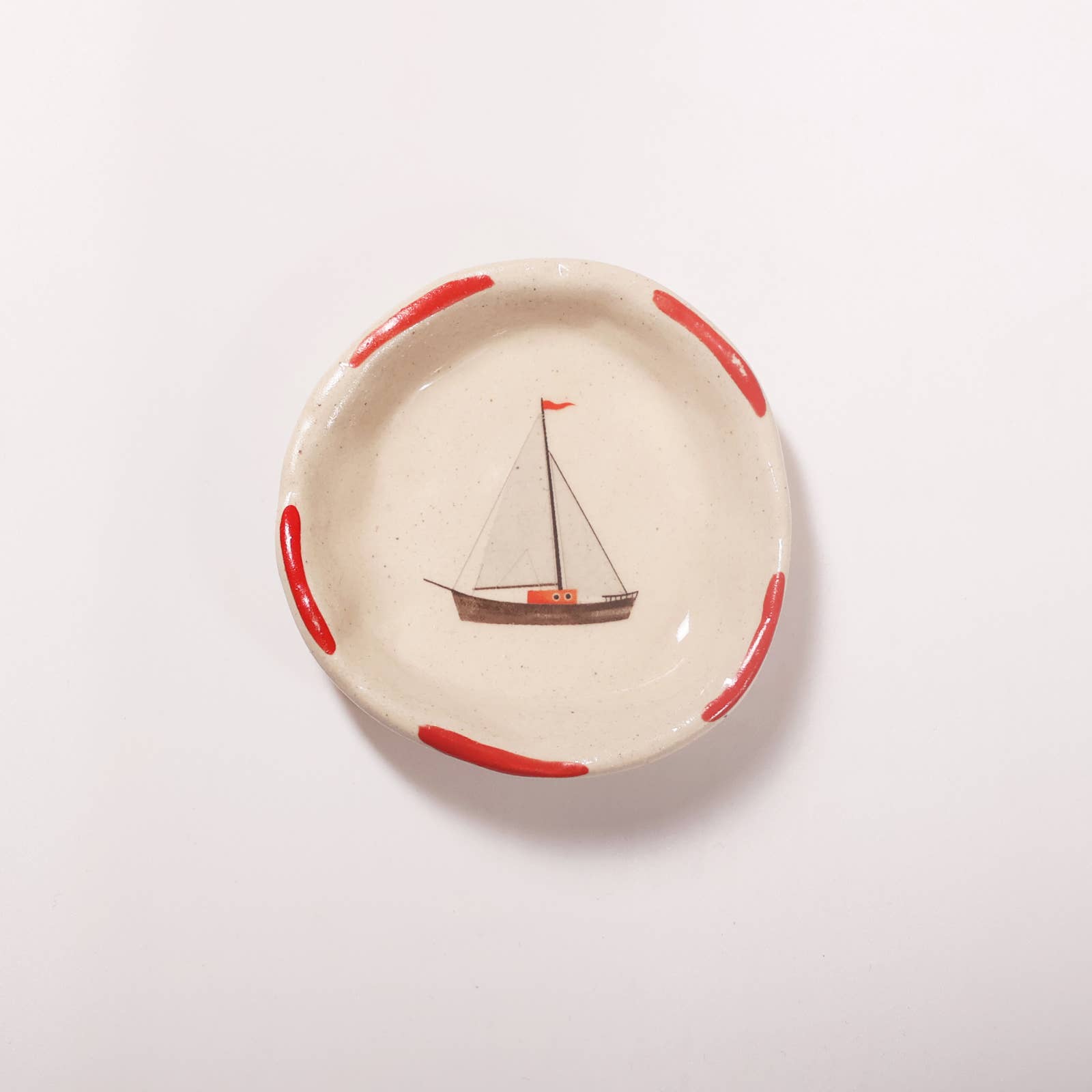 Mini Boat Trinket Tray-Trinket Dish-Ceramic Tasting Bowl
