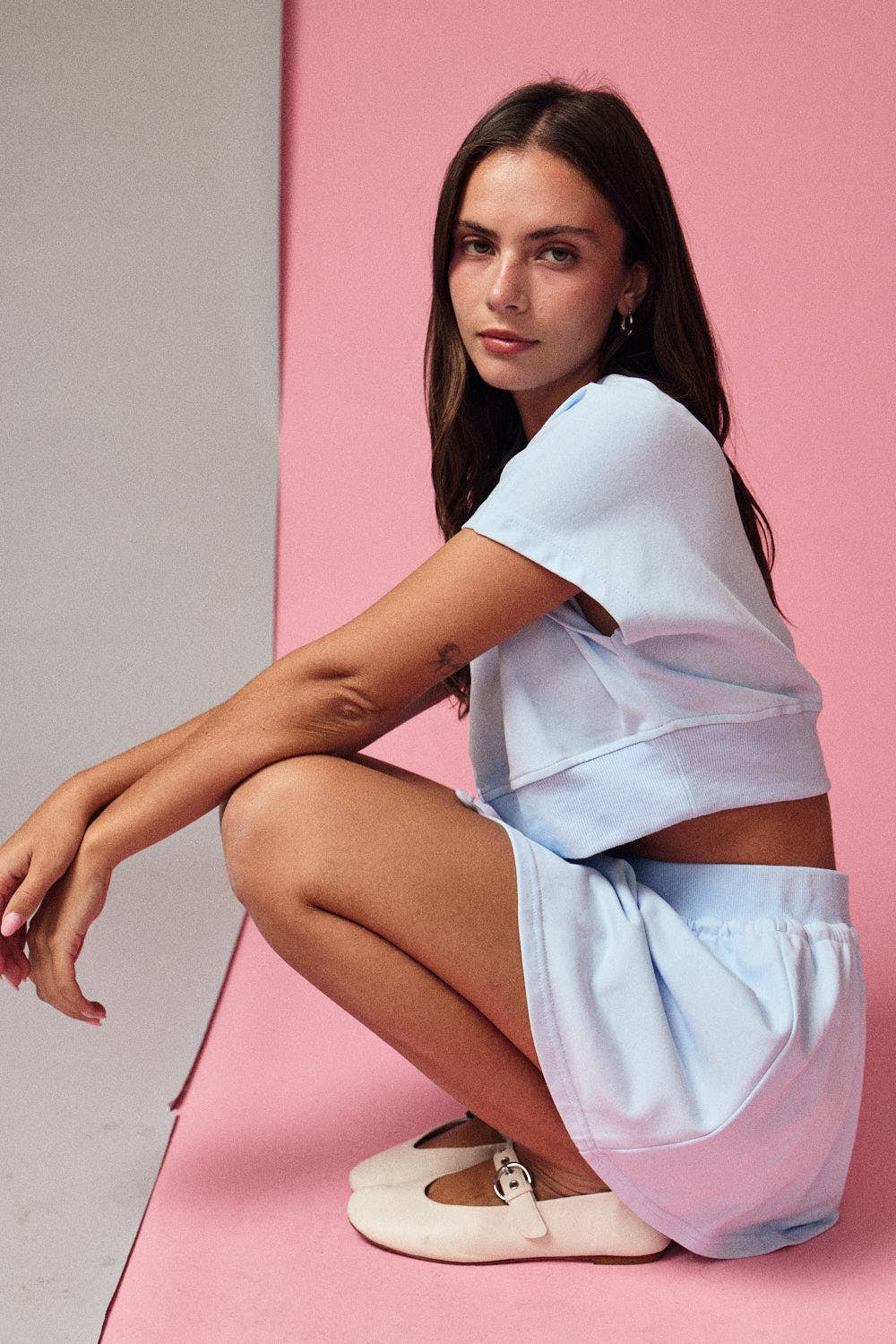 SKY BLUE SKORT