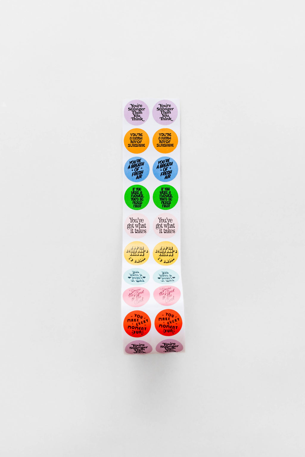 Sticker Roll, Compliments