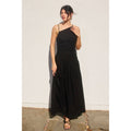 Heaven Sent Drop Waist Ruched Maxi Dress