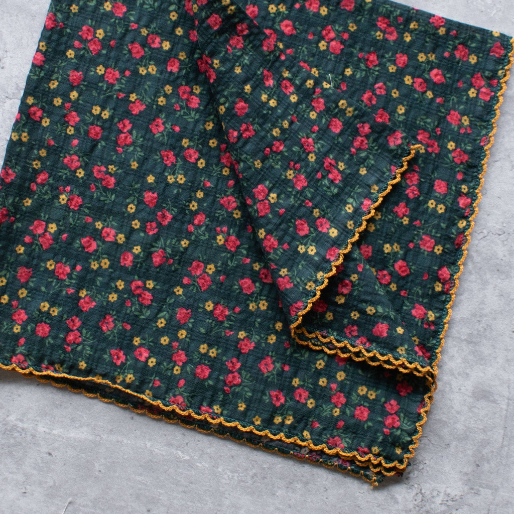 Vintage Floral Cotton Scarf