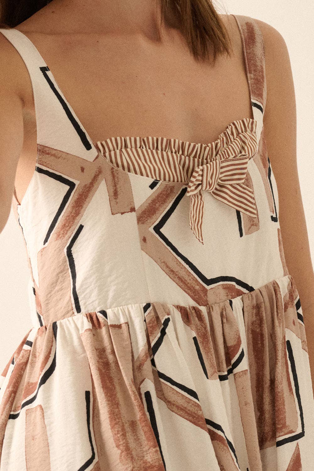 Thea Sleeveless Fit-and-Flare Midi Dress