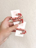 Candy Cane Felt Shape Hair Clip