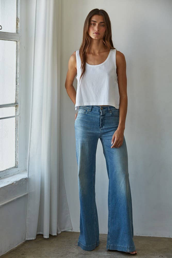 Cotton Scoop Neck Tank Top 4 Colors