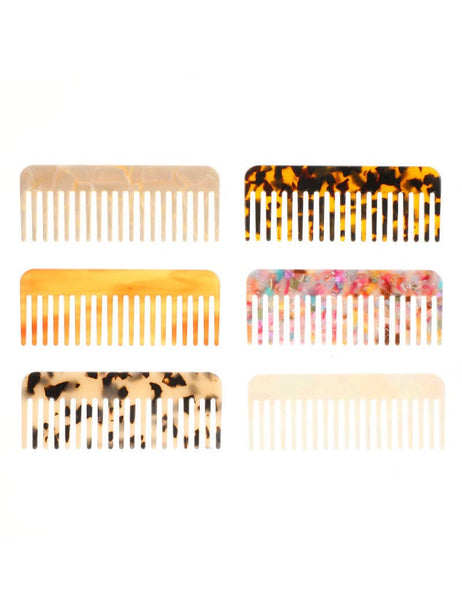 Acrylic Square Mini Portable Hair Combs