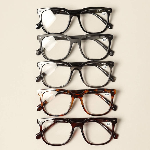Unisex Classic Design Square Reading Glasses