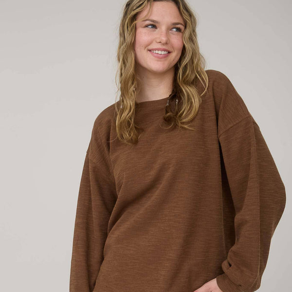 Drop Shoulder Knit Top