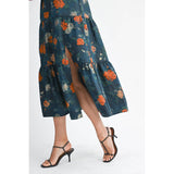 Floral Jacquared Maxi Dress