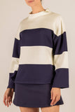 P. CILL Butter Modal 2 Tone Wide Sleeve Top
