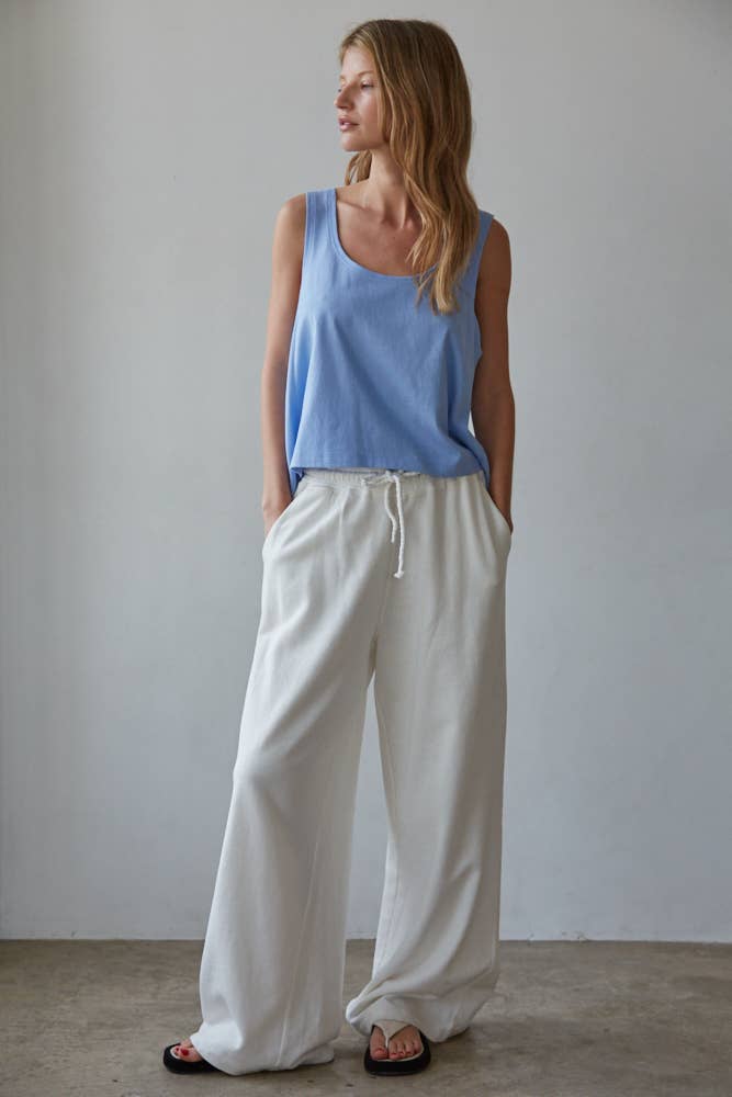 Cotton Scoop Neck Tank Top 4 Colors