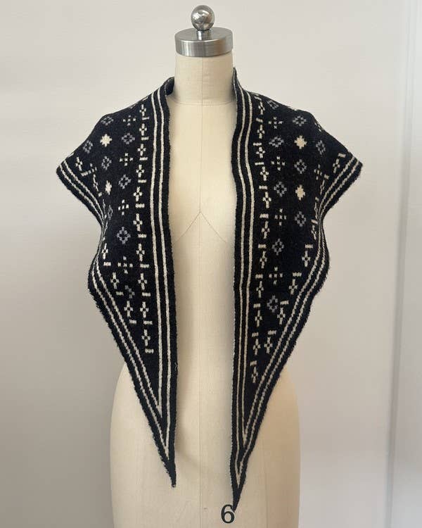 Foulard Knit Triangle Scarf