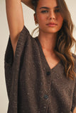 The Marlowe Speckled Knit Vest – Cocoa