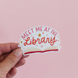 Meet Me At The Library Decal Sticker