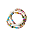 Chelsea Multi Beaded Bracelet Set- Rainbow