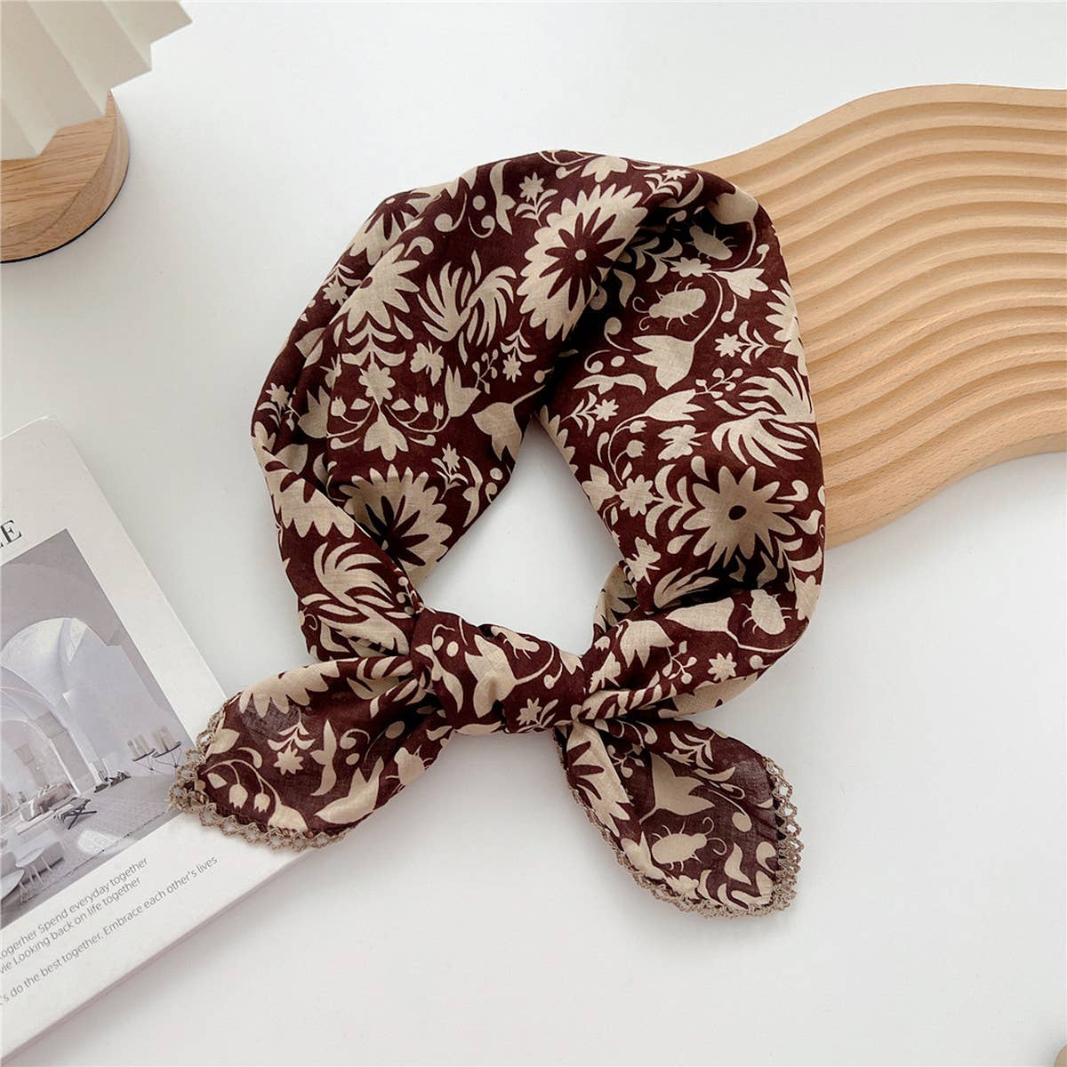 Cotton Linen Square Scarf for Women’s Neck Wrap_CWMS0672