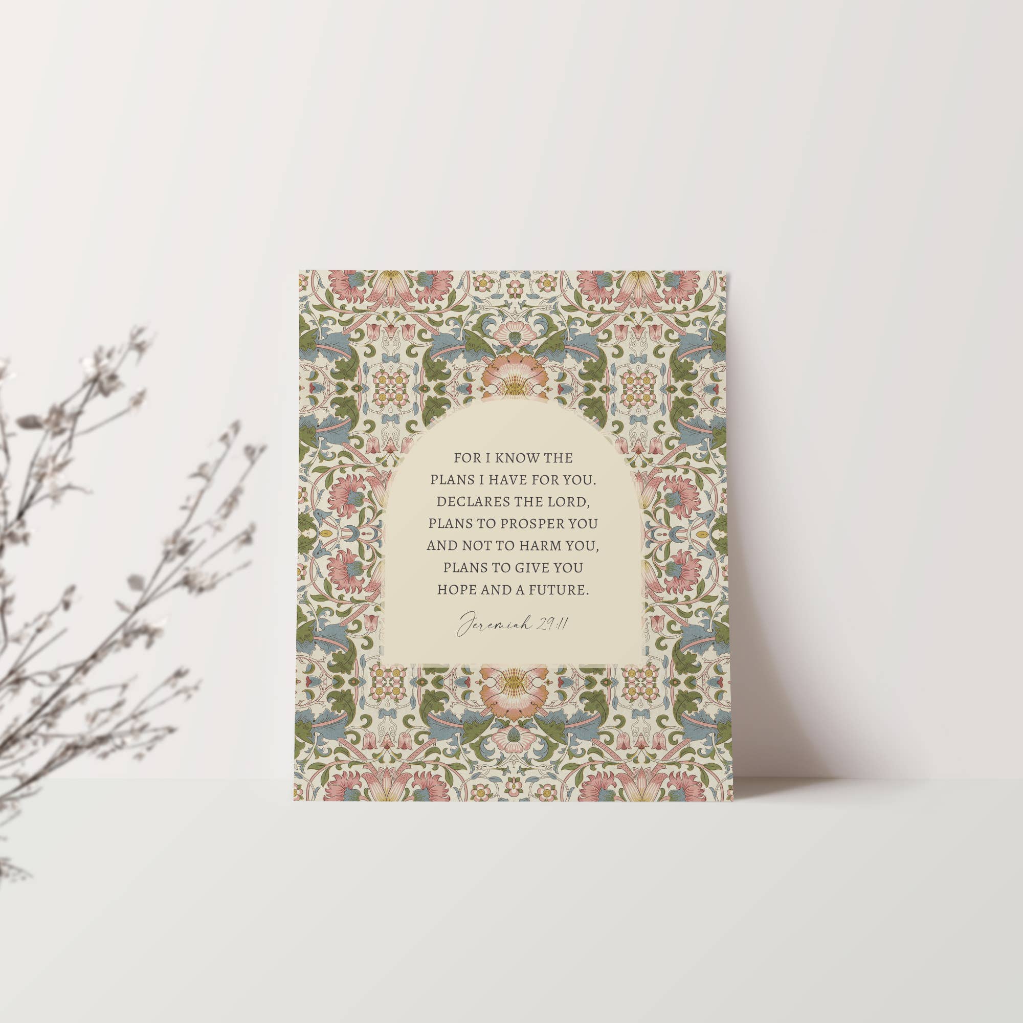 Plans Cheery Vintage Art Print , Spring Canvas, Gift Decor