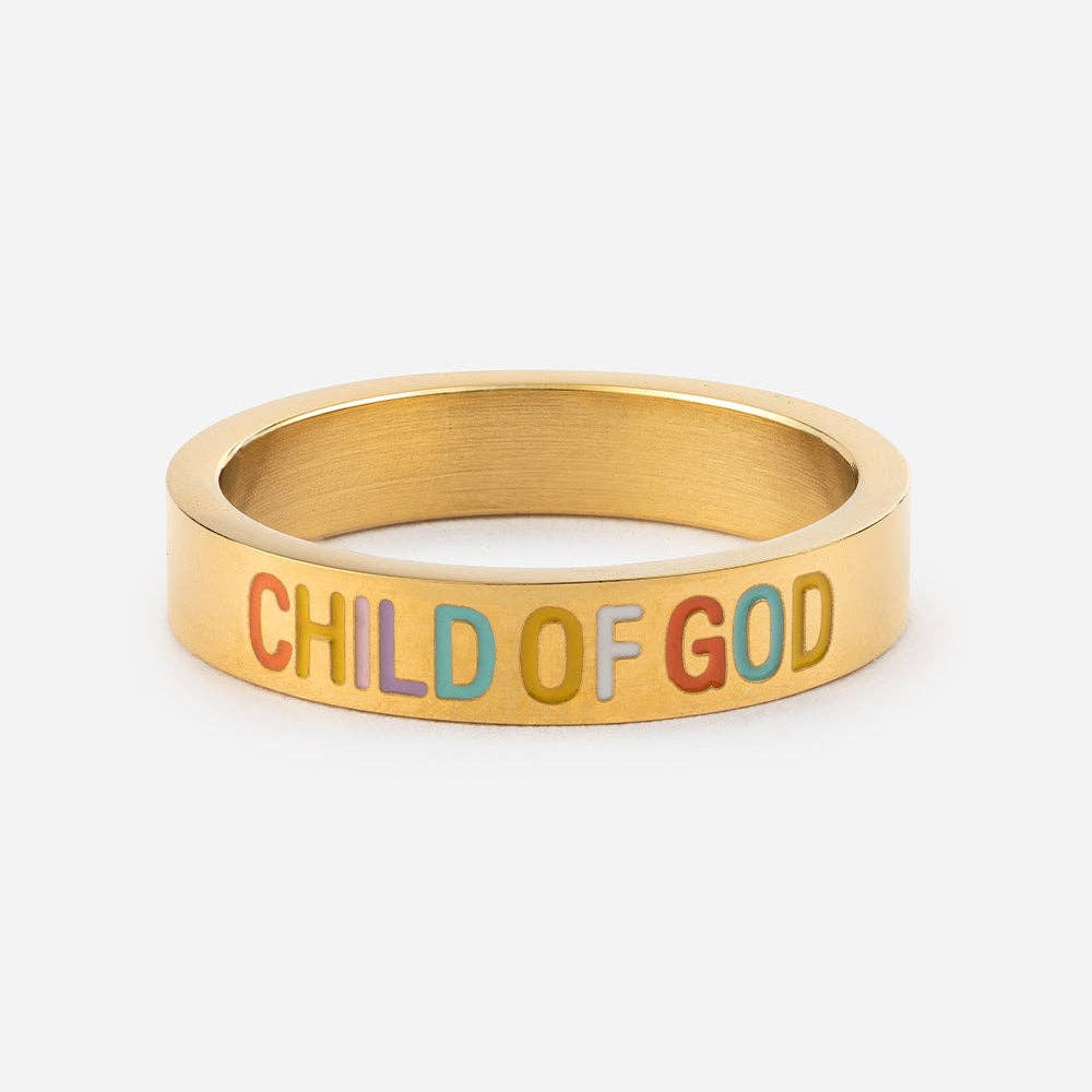 Gold Child of God Ring