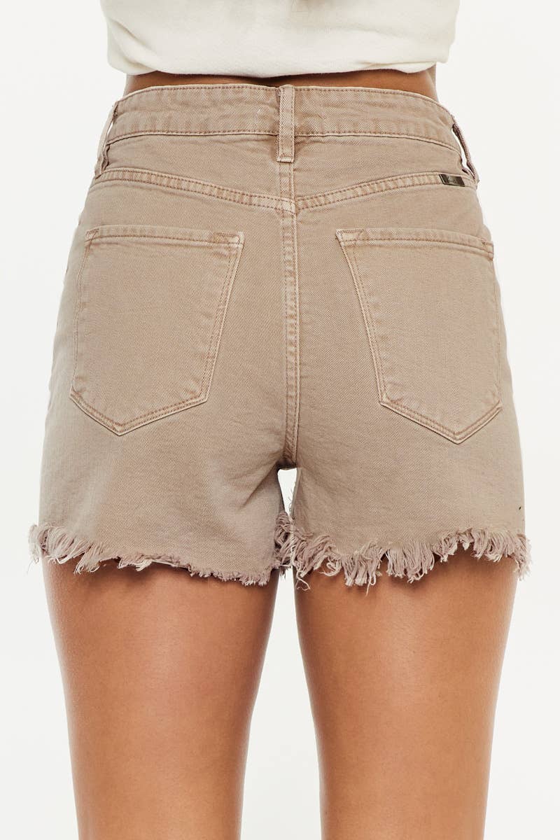 90’S Crossover Khaki Denim Shorts