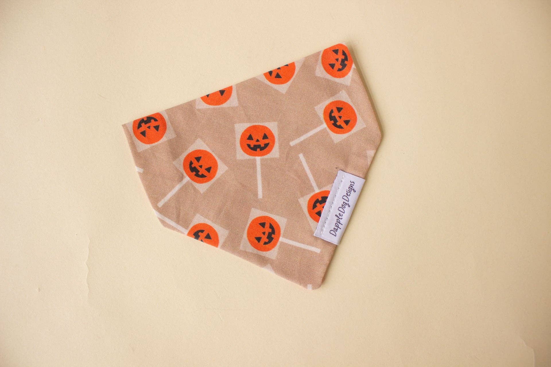 Pumpkin Lollipops Bandana - Halloween Dog Bandana- CLEARANCE